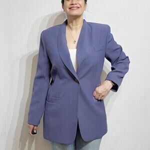 Howard Wolf Periwinkle Vintage 90s Oversized Blazer Sz 12